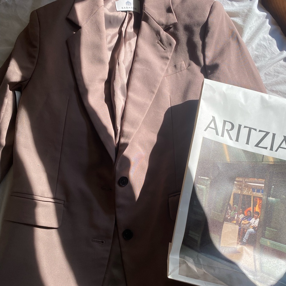 BNWT Babaton Agency Blazer in Deep Taupe XXS (Aritzia)